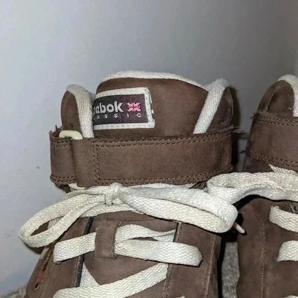 Reebok RB 305 FLU Brown Suede Leather‎ High Top Sneakers Shoes Mens Size 13 main image 8